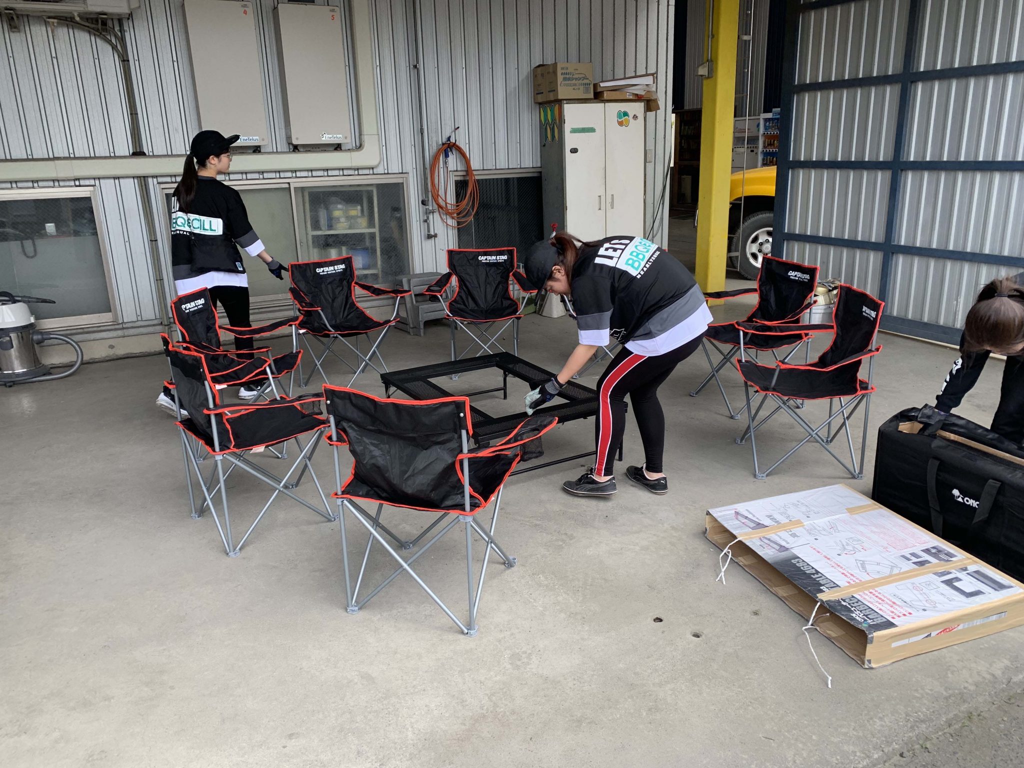 KING GRILL 実施・衛生管理の様子